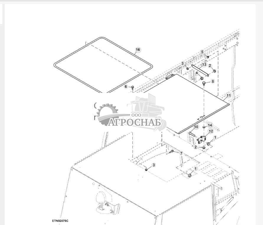Крышка заднего капота 